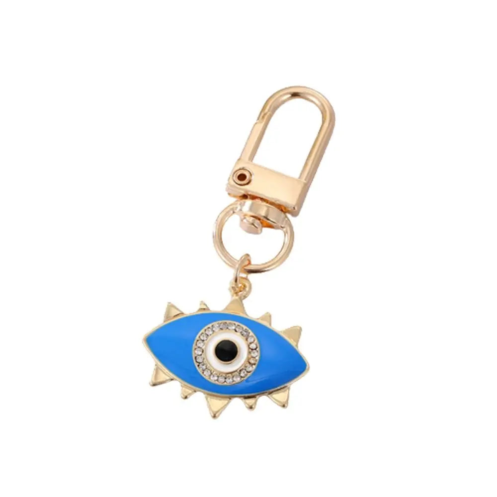 Car Accessories DIY Trinkets Ornaments Key Ring Holder Evil Eye Keychain Blue Eye Key Chain Hamsa Hand Keyring Car Keyring
