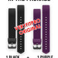 Id115Plus HR Very Fit Pro Bands Replacement Strap for Veryfitpro, Letscom, Lintelek Fitness Trackers - Purple and Black