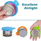 5 Pack Silicone Pet Can Cover Lids, Universal Size for Dog Cat Food, 1 Fit 3 Standard Size Can Tops, BPA Free Dishwasher Safe (Blue, Green, Orange, Pink, Yellow)